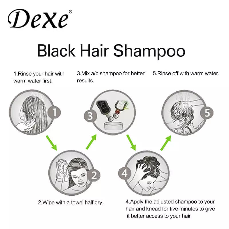 Black Color Shampoo - Pack Of 3